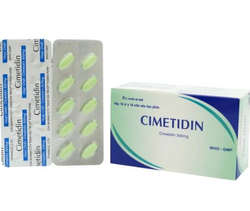 5487. CIMETIDINE 300mg - (Cimetidin 300mg) - [Thùng 141 Hộp; Hộp 10 Vỉ; Vỉ 10 Viên] Thành Nam - Việt Nam