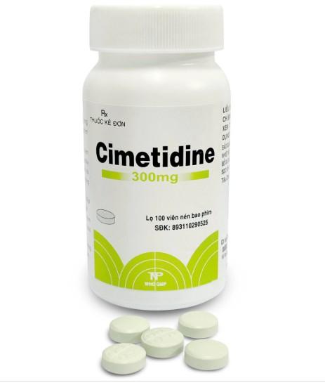 5488. CIMETIDINE 300mg (nén tròn) - (Cimetidin 300mg) - [Thùng 240 Chai; Chai 100 Viên] Thành Nam - Việt Nam