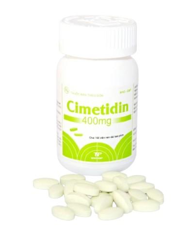 5490. CIMETIDINE 400mg - (Cimetidin 400mg) - [Thùng 192 Chai; Chai 100 Viên] Thành Nam - Việt Nam