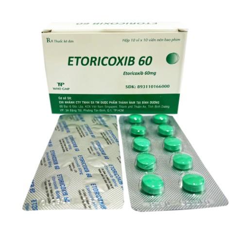 5499. ETORICOXIB 60 - (Etoricoxib 60mg) - [Thùng 126 Hộp; Hộp 10 Vỉ; Vỉ 10 Viên] Thành Nam - Việt Nam