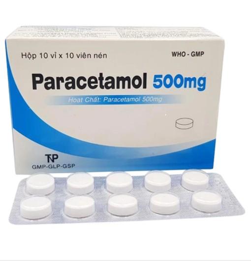 5501. PARACETAMOL 500mg TN - (Paracetamol 500mg) - [Thùng 124 Hộp; Hộp 10 Vỉ; Vỉ 10 Viên] Thành Nam - Việt Nam