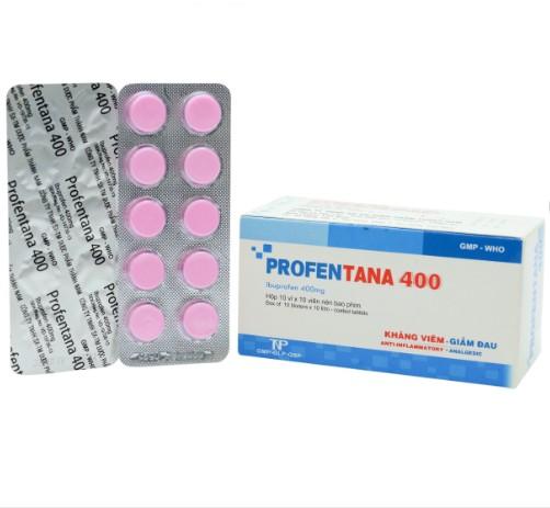 5506. PROFENTANA 400 - (Ibuprofen 400mg) - [Thùng 150 Hộp; Hộp 10 Vỉ; Vỉ 10 Viên] Thành Nam - Việt Nam