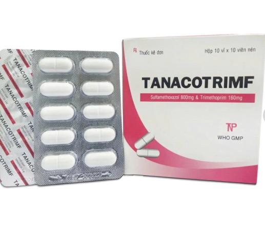 5510. Tanacotrimf - (Sulfamethoxazol 800mg + Trimethoprim 160mg) - [Thùng 75 Hộp; Hộp 10 Vỉ; Vỉ 10 Viên] Thành Nam - Việt Nam