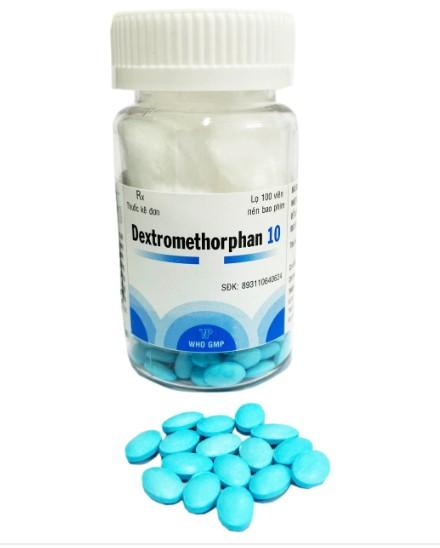 5519. DEXTROMETHORPHAN 10 - (Dextromethorphan HBr 10mg) - [Thùng 162 Chai; Chai 100 Viên] Thành Nam - Việt Nam