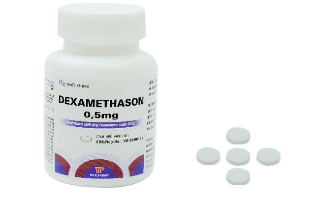 5529. DEXAMETHASONE 0,5mg - (Dexamethason acetat 0,5mg) - [Thùng 264 Chai; Chai 500 Viên] Thành Nam - Việt Nam