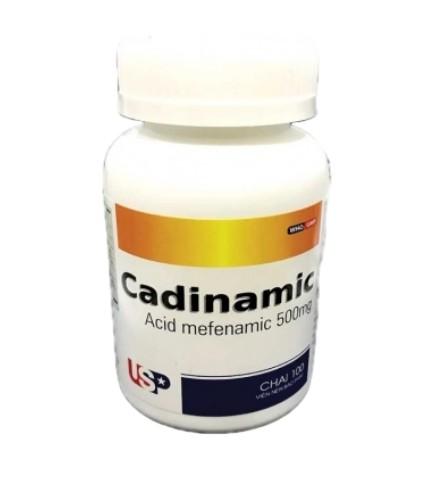 3111. Cadinamic - (Menfenamic acid 500mg) - [Thùng 70 Chai; Chai 100 Viên] Us Pharma Usa - Việt Nam