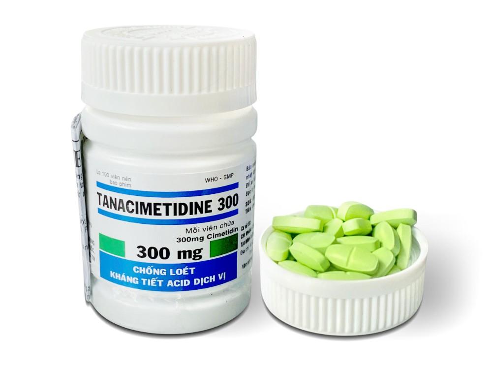 5486. TanaCimetidine 300mg - (Cimetidin 300mg) - [Thùng 288 Chai; Chai 100 Viên] Thành Nam - Việt Nam