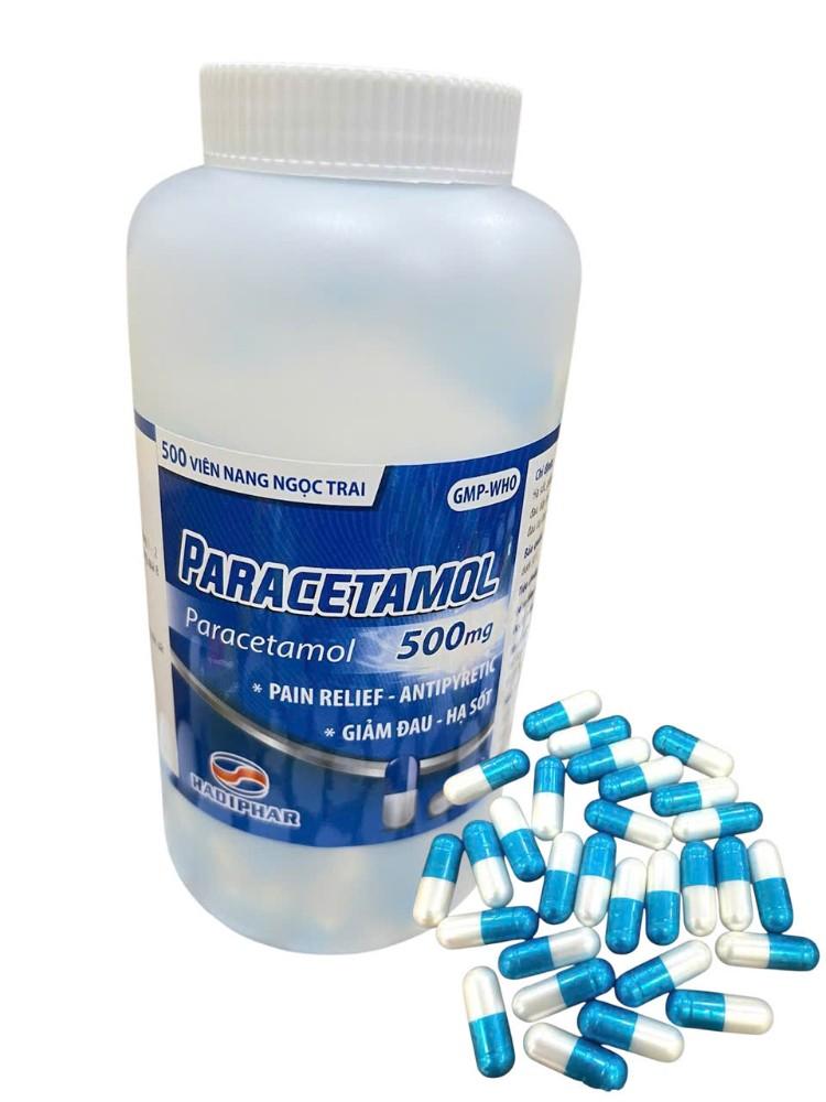 5636. Paracetamol 500mg (NT X-T) - (Paracetamol 500mg) - [Thùng 36 Chai; Chai 500 Viên] Hà Tĩnh - Việt Nam