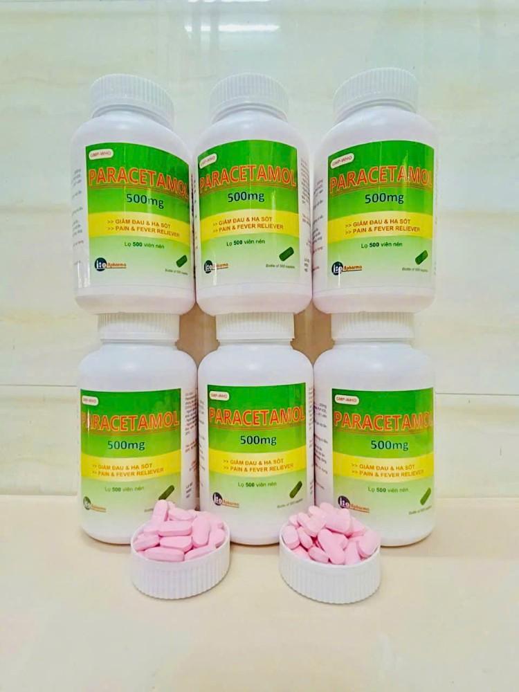 5008. Paracetamol 500Mg - (Paracetamol 500mg) - [Thùng 100 Chai; Chai 500 Viên] Armephaco - Việt Nam