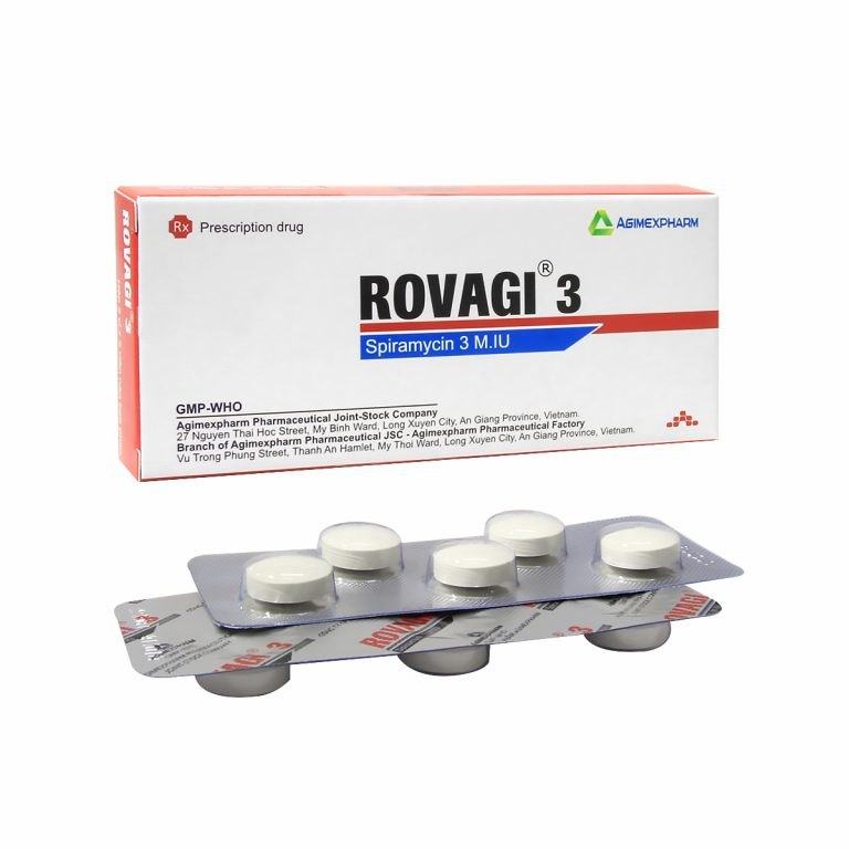 1197. Rovagi 3Miu - [Thùng 250 Hộp; Hộp 2 Vỉ; Vỉ 5 Viên] Agimexpharm - Việt Nam