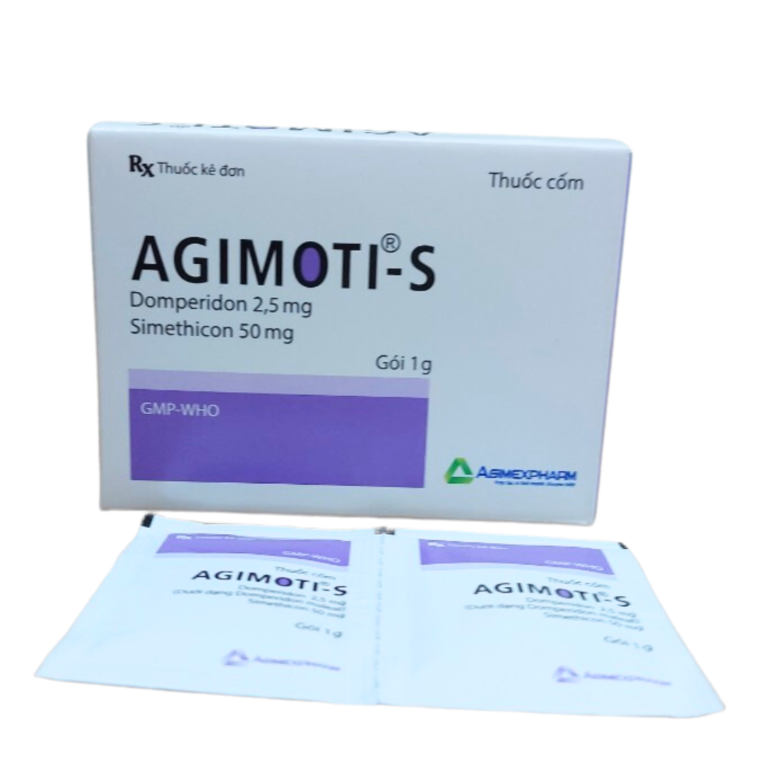 1256. Agimoti-S - (Domperidon 2.5mg + Simethicon 50mg) Agimexpharm - Việt Nam