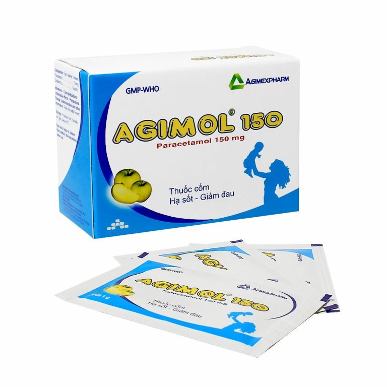 1257. Agimol 150 - (Paracetamol 150mg) - [Thùng 140 Hộp; Hộp 30 Gói; Gói 1 G] Agimexpharm - Việt Nam