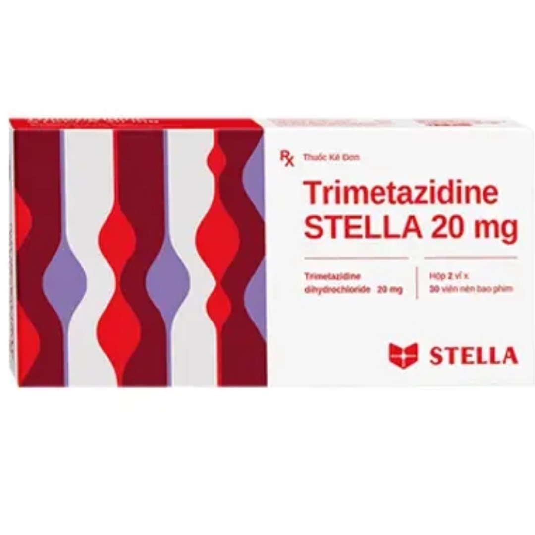 1935. Trimetazidine Stella 20Mg - (Trimetazidin 20mg) - [Thùng 280 Hộp; Hộp 2 Vỉ; Vỉ 30 Viên] Stella - Việt Nam