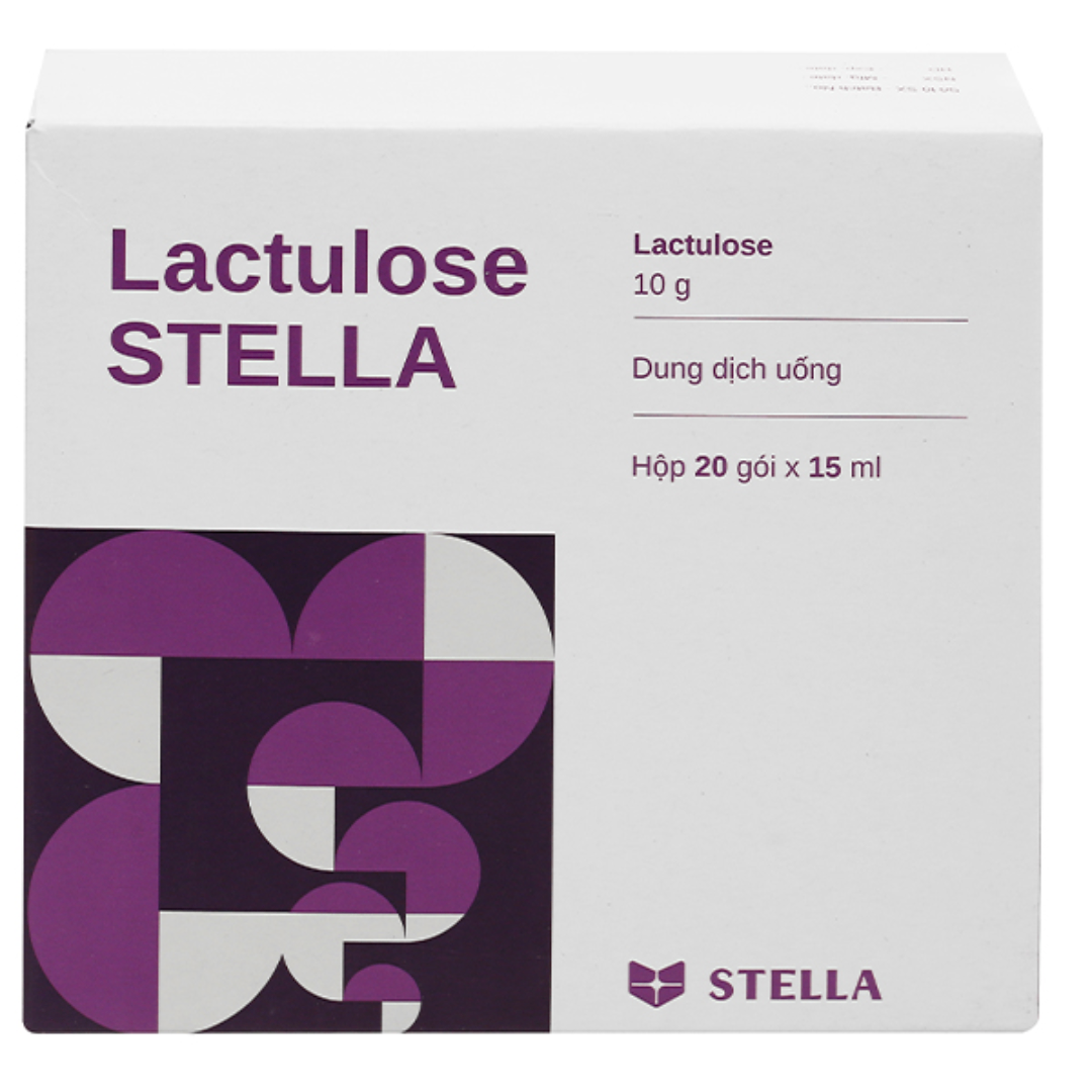 1973. Lactulose Stella - (Lactulose solution 10g/15ml) - [Thùng 30 Hộp; Hộp 20 Gói; Gói 15 Ml] Stella - Việt Nam