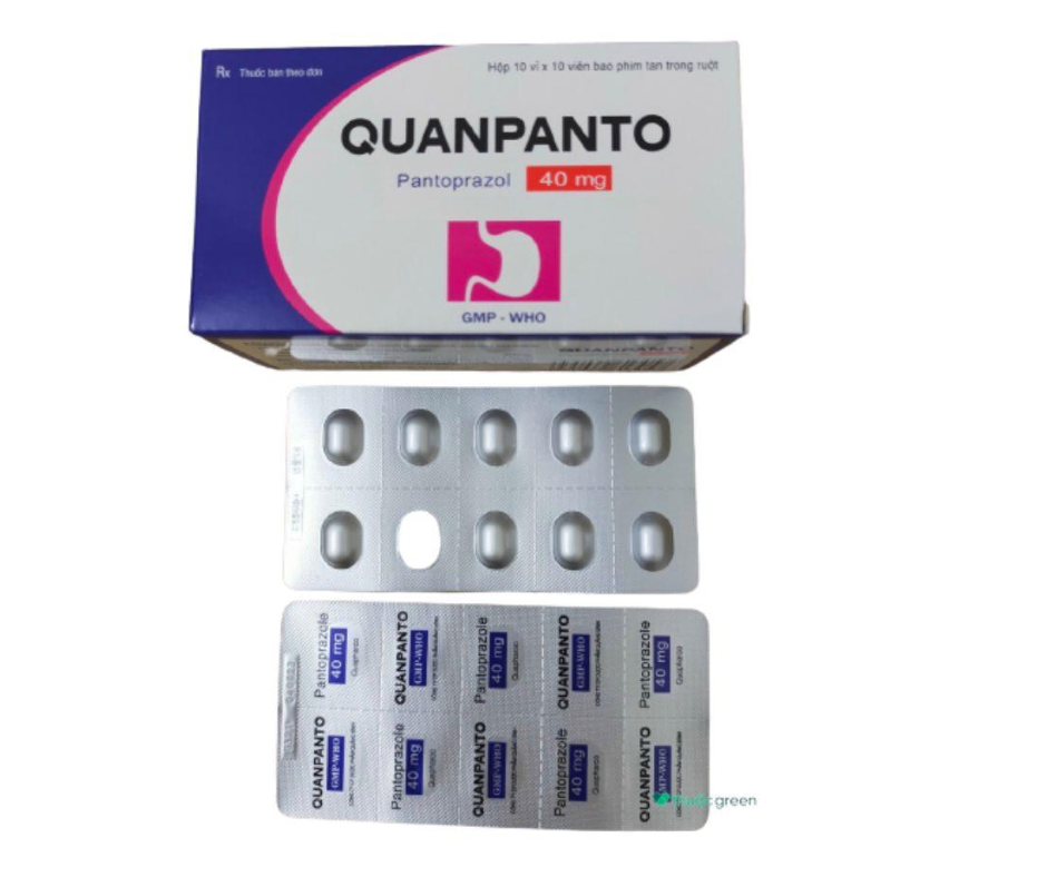2177. Quanpanto 40Mg - (Pantoprazol 40mg) - [Thùng 64 hộp; hộp 10 vỉ; vỉ 10 viên] Quảng Bình - Việt Nam
