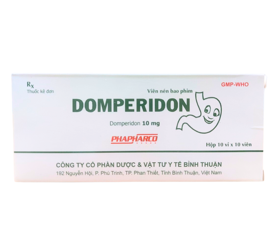 2193. Domperidon - (Domperidone 10mg) - [Thùng 135 hộp; hộp 10 vỉ; vỉ 10 viên] Bình Thuận - Việt Nam