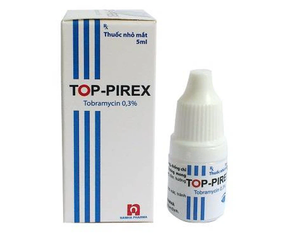 2443. Top-Pirex - (Tobramycin 15mg) - [Thùng 480 Chai; Chai 1 Hộp; Hộp 5 Ml] NAM HÀ - VIỆT NAM