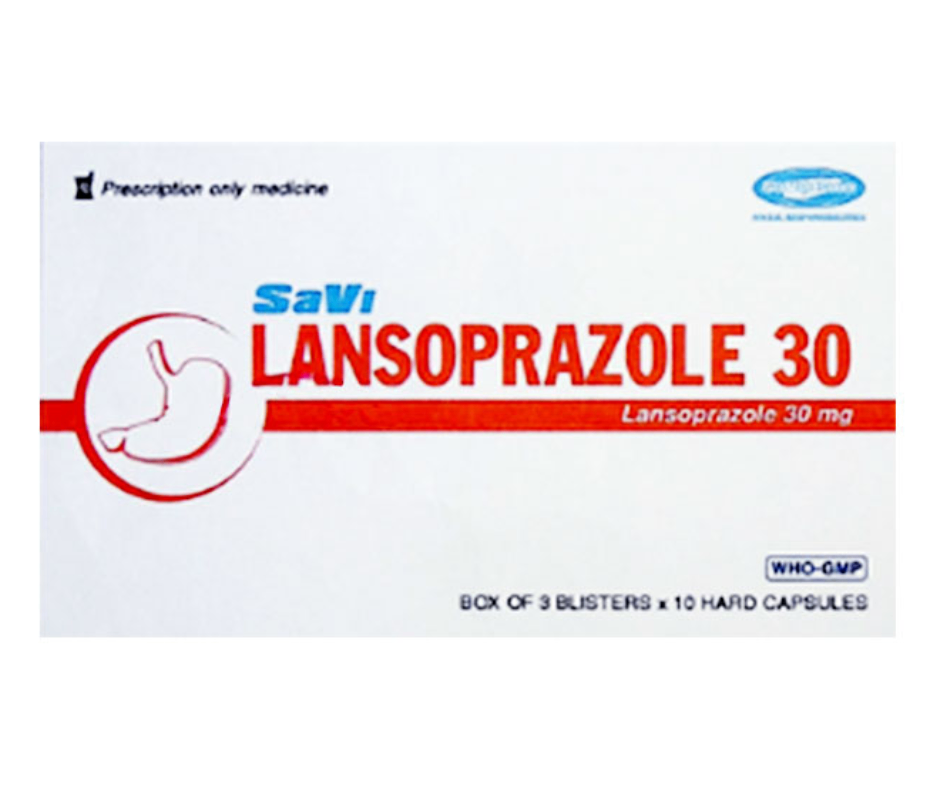 2547. Savi Lansoprazole 30 - (Lansoprazol 30mg) - [Thùng 108 Hộp; Hộp 3 Vỉ; Vỉ 10 Viên] Savipharm - Việt Nam