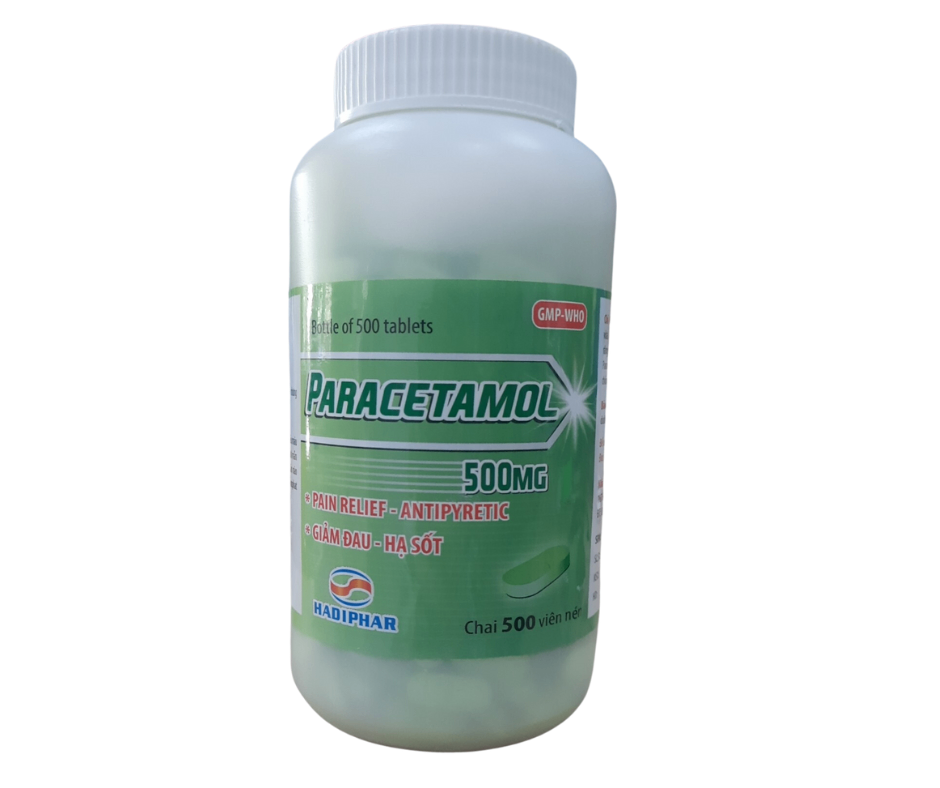 2725. Paracetamol 500Mg - (Paracetamol 500mg) - [Chai 500 Viên] Hà Tĩnh - Việt Nam