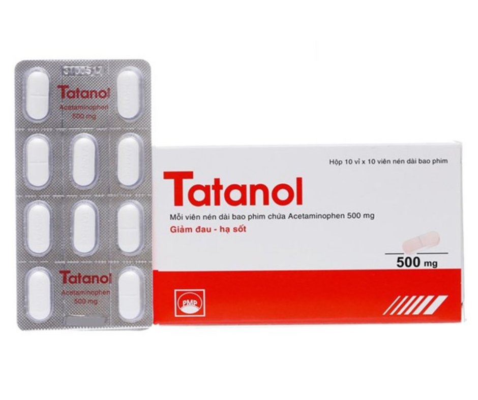 2911. Tatanol (10X10)(Vbp) (Tđsh Với Panadol 500Mg) - (Acetaminophen 500mg) - [Thùng 126 hộp; hộp 10 vỉ; vỉ 10 viên] Pymepharco - Việt Nam