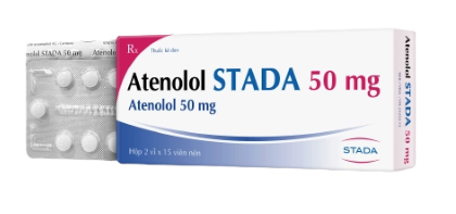 2744. Atenolol Stada 50 Mg - (Atenolol 50mg) - [Thùng 324 hộp; hộp 2 vỉ; vỉ 15 viên] Pymepharco - Việt Nam
