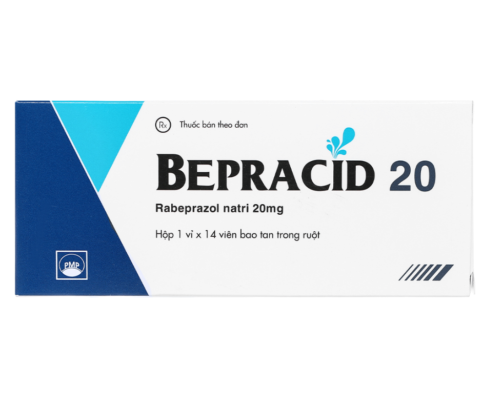 2880. Bepracid 20 - (Rabeprazole 20mg) - [Thùng 225 vỉ; vỉ 1 hộp; hộp 14 viên] Pymepharco - Việt Nam