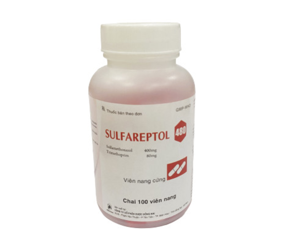 3041. Sulfareptol - (Sulfamethoxazol 400mg + Thimethoprim 80mg) - [Thùng 100 Chai; Chai 100 Viên] Đồng Nai - Việt Nam