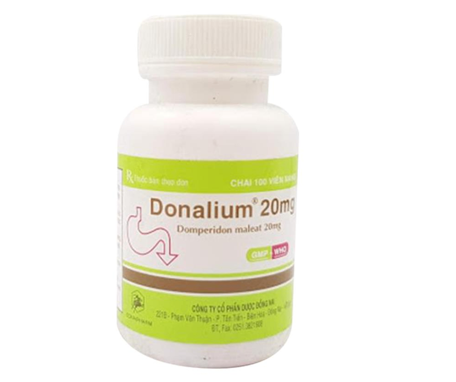 3030. Donalium 20Mg - (Domperidon 20mg) - [Thùng 154 chai; chai 100 viên] Đồng Nai - Việt Nam