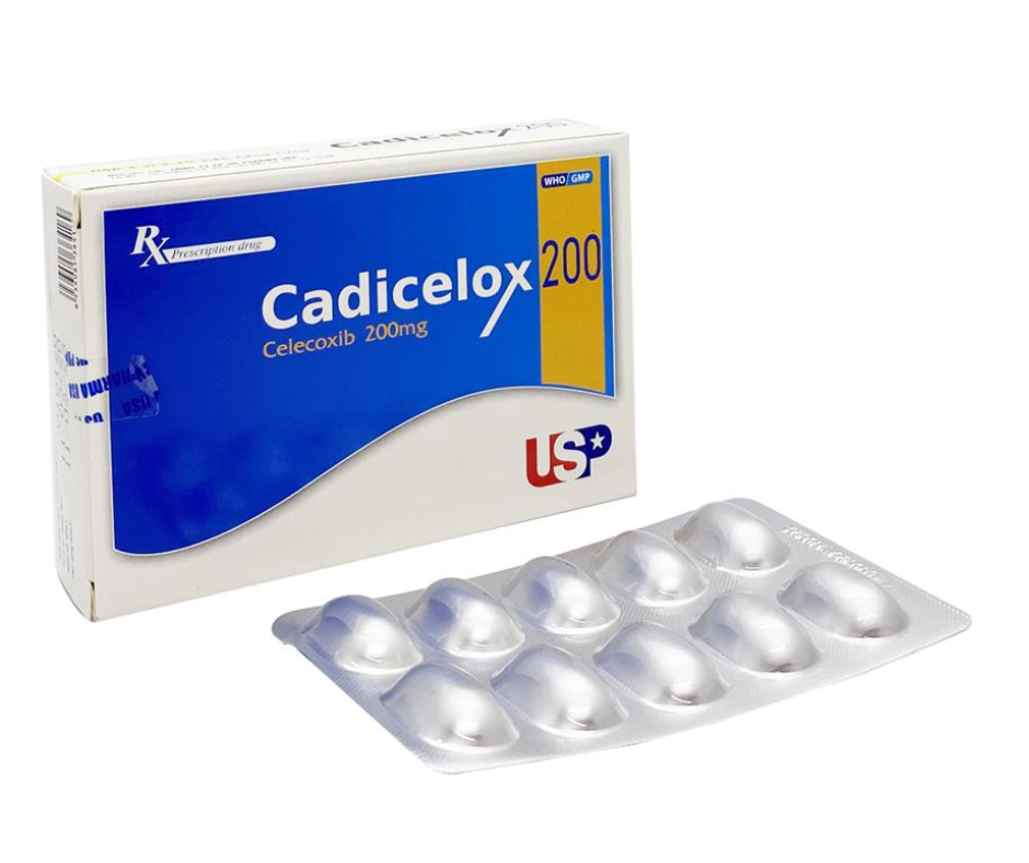 3099. Cadicelox 200 - (Celecoxib 200mg) - [Thùng 133 Hộp; Hộp 3 Vỉ; Vỉ 10 Viên] Us Pharma Usa - Việt Nam