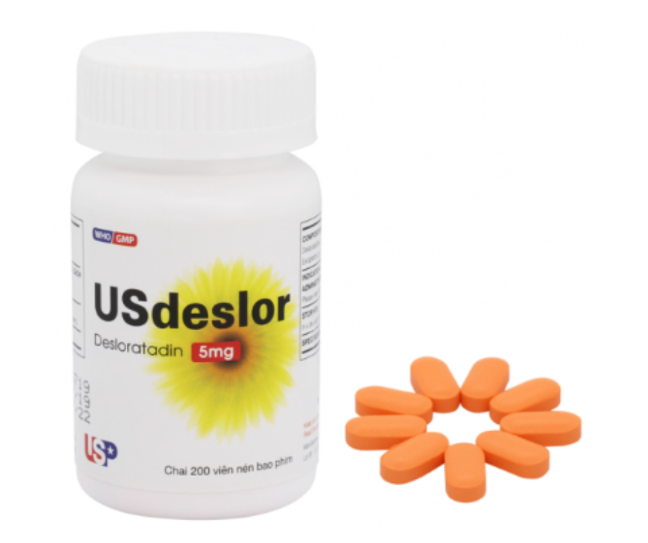 3161. Usdeslor 5Mg - (Desloratadine 5mg) - [Chai 200 Viên] Us Pharma Usa - Việt Nam
