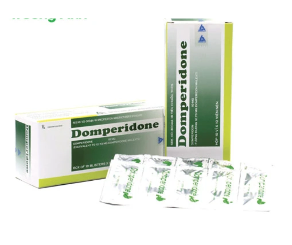3261. Domperidone - (Domperidon 10mg) - [Thùng 50 Hộp; Hộp 10 Vỉ; Vỉ 10 Viên] Meyer - Bpc