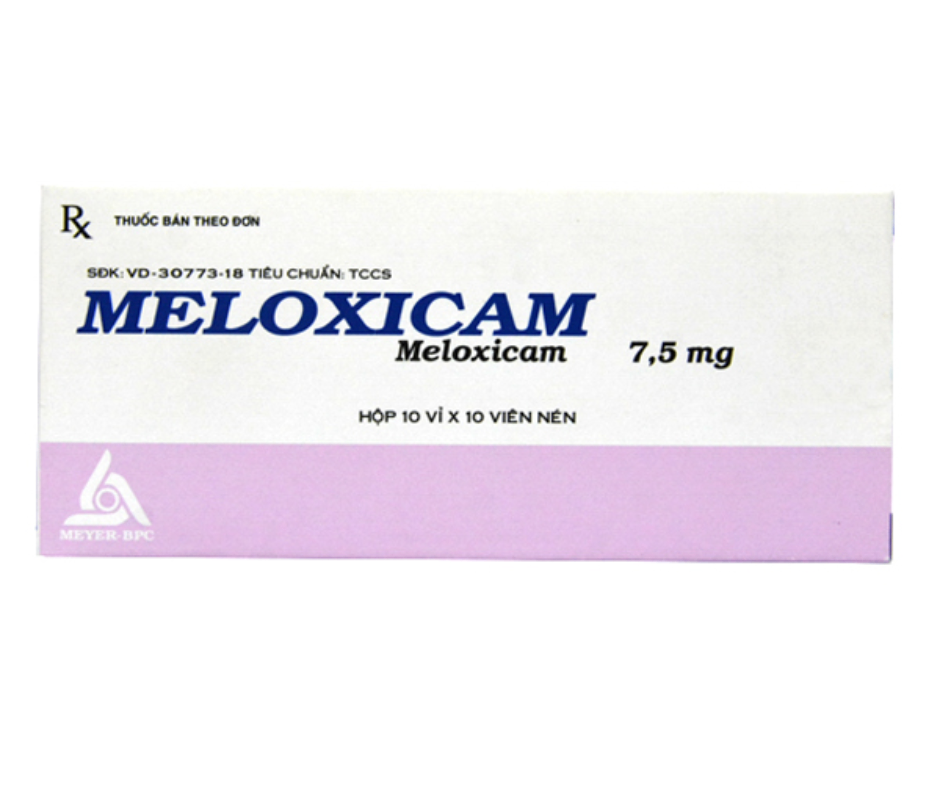 3263. Meloxicam - (Meloxicam 7.5mg) - [Thùng 70 hộp; hộp 10 vỉ; vỉ 10 viên] Meyer-Bpc - Việt Nam