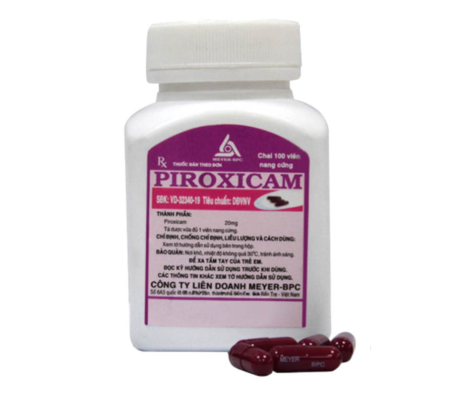 3271. Piroxicam - (Piroxicam 20mg) - [Thùng 91 chai; chai 100 viên] Meyer-Bpc - Việt Nam