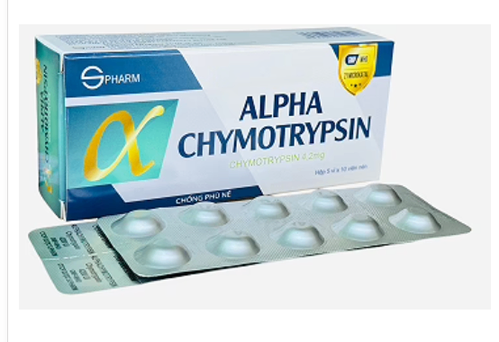 3305. Alphachymotrypsin 4.200 - (Alphachymotrypsin 4200 IU 4.2mg) - [Thùng 140 Hộp; Hộp 5 Vỉ; Vỉ 10 Viên] S.pharm - Việt Nam