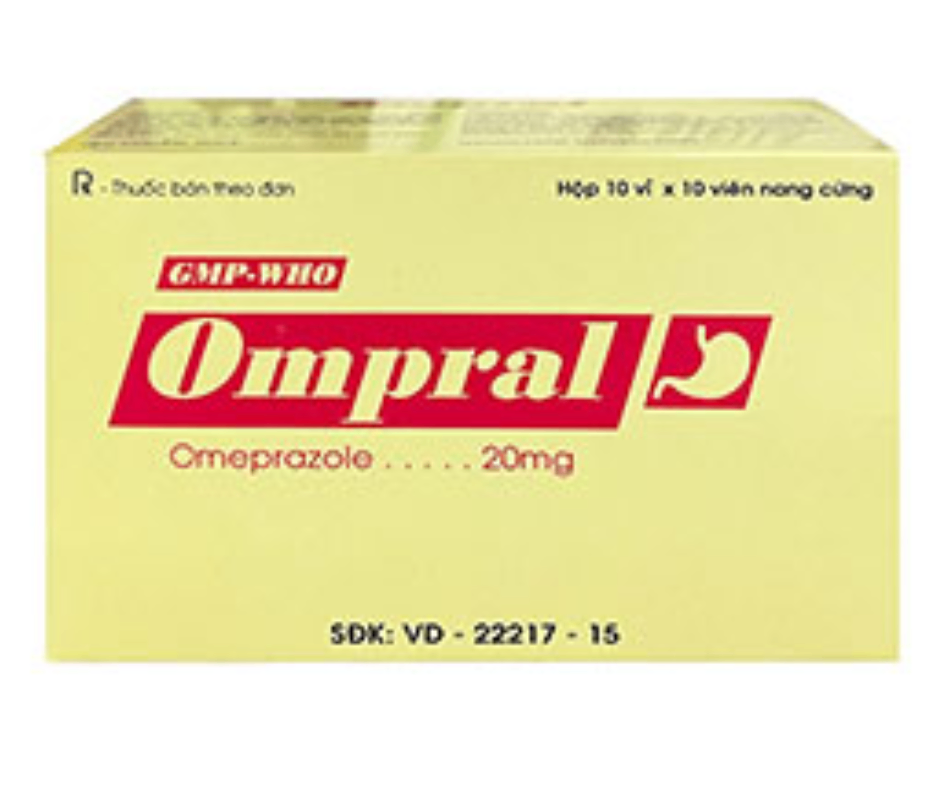 3328. Ompral 20Mg - (Omeprazol 20mg) - [Thùng 150 Hộp; Hộp 10 Vỉ; Vỉ 10 Viên] Tipharco - Việt Nam