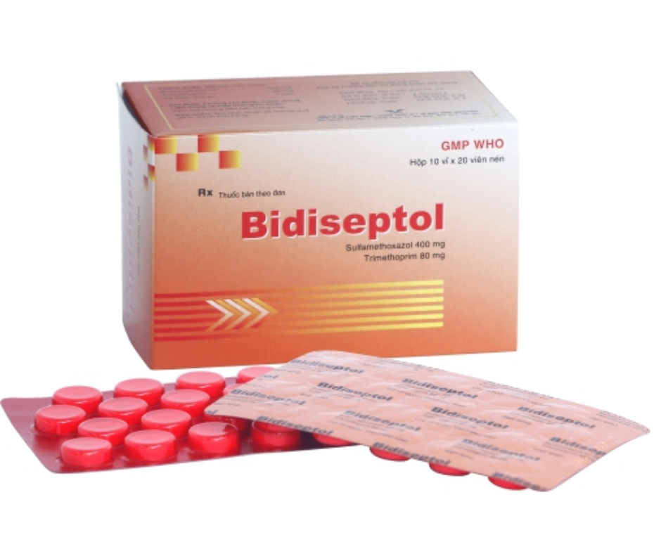 3379. Bidiseptol - (Sulfamethoxazol 400mg + Trimethoprim 80mg) - [Thùng 48 hộp; hộp 10 vỉ; vỉ 20 viên] Bidiphar - Việt Nam