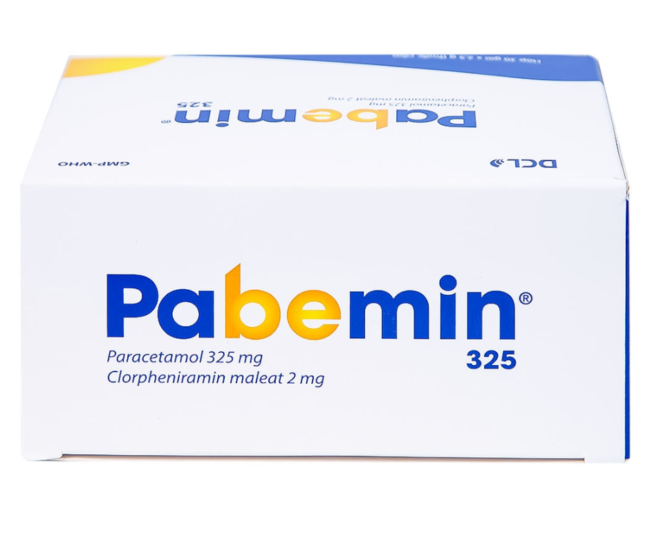 1537. Pabemin 325 - (Paracetamol 325mg + Clorpheniramin 2mg) - [Thùng 60 hộp; hộp 30 gói; gói 2.5 g] Cửu Long - Việt Nam