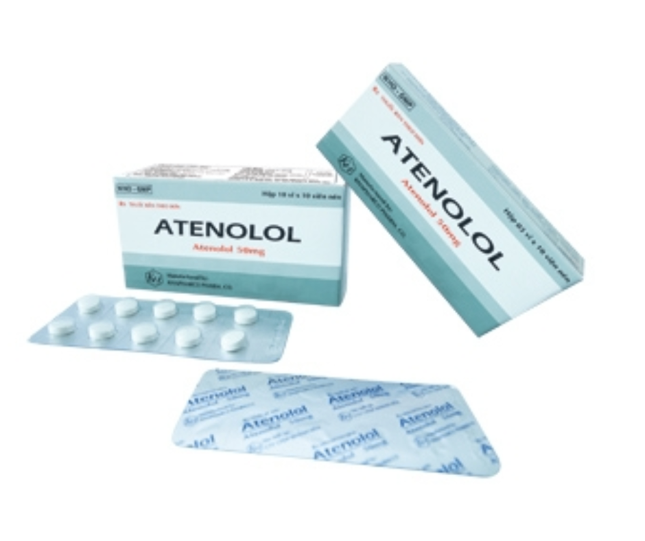 3650. Atenolol - (Atenolol 50mg) - [Thùng 336 hộp; hộp 10 vỉ; vỉ 10 viên] Khánh Hòa - Việt Nam