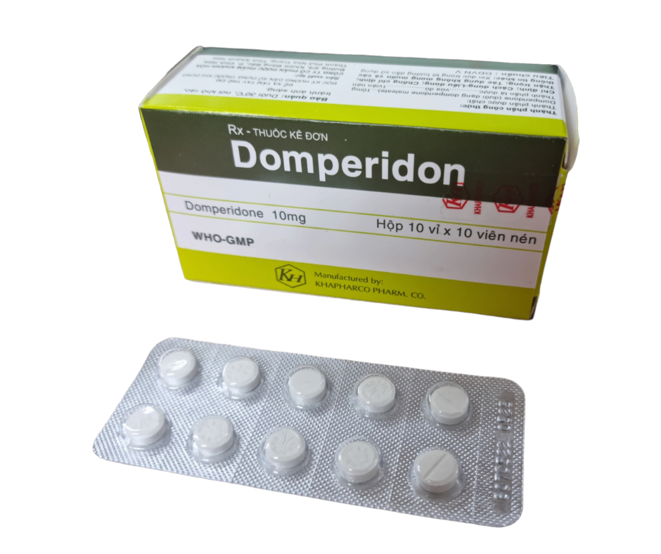 3675. Domperidon - (Domperidon 10mg) - [Thùng 336 hộp; hộp 10 vỉ; vỉ 10 viên] Khánh Hòa - Việt Nam