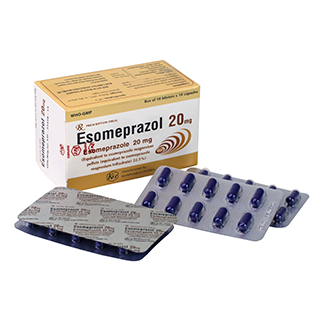 3680. Esomeprazol - (Esomeprazole 20mg) - [Thùng 280 hộp; hộp 10 vỉ; vỉ 10 viên] Khánh Hòa - Việt Nam