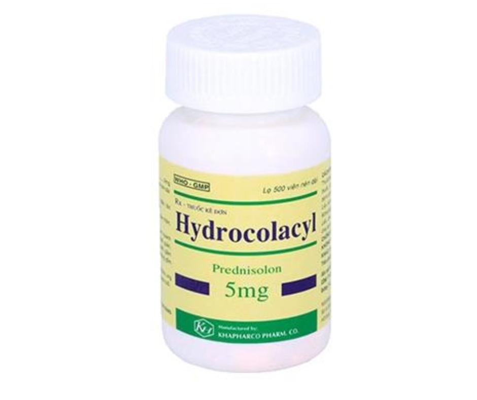 3693. Hydrocolacyl - (Prednisolone 5mg) - [Thùng 252 chai; chai 500 viên] Khánh Hòa - Việt Nam