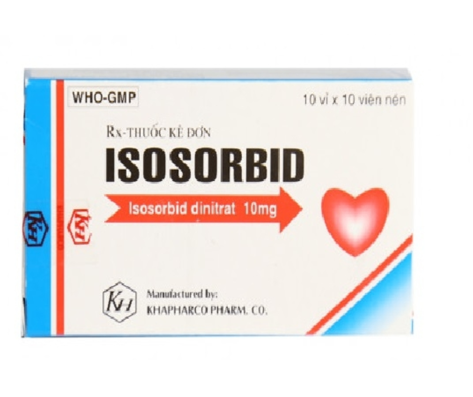 3696. Isosorbid - (Isosorbid 10mg) - [Thùng 336 hộp; hộp 10 vỉ; vỉ 10 viên] Khánh Hòa - Việt Nam