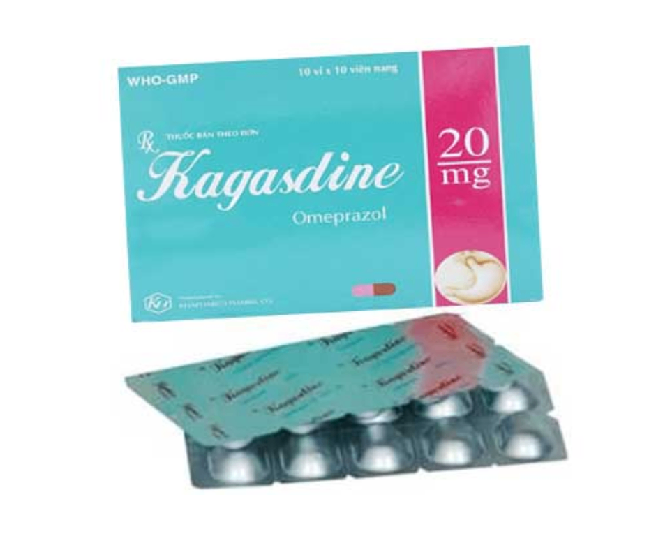 3704. Kagasdine - (Omeprazole 20mg) - [Thùng 78 Hộp; Hộp 10 Vỉ; Vỉ 10 Viên] Khánh Hòa - Việt Nam
