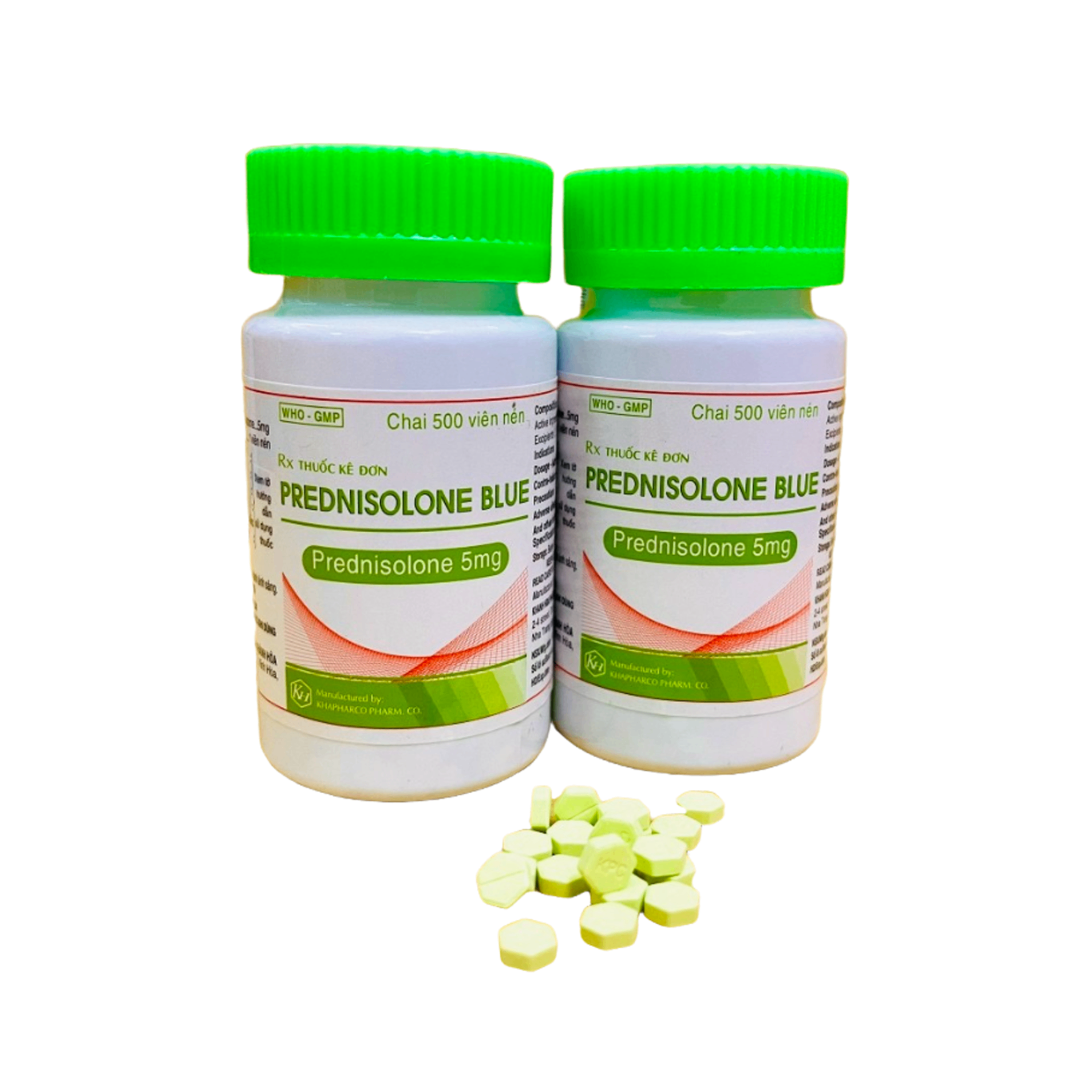 3748. Prednisolon Blue - (Prednisolone 5mg) - [Thùng 252 chai; chai 500 viên] Khánh Hòa - Việt Nam