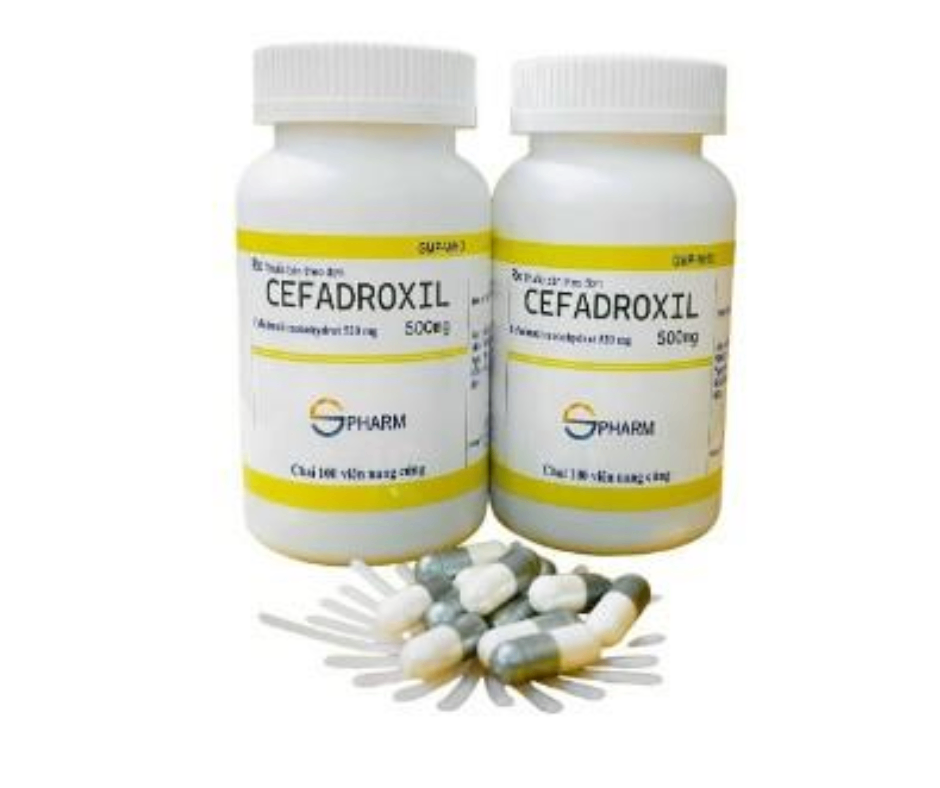 3980. Cefadroxil 500 - (Cefadroxil 500mg) - [Thùng 96 Chai; Chai 100 Viên] S.pharm - Việt Nam