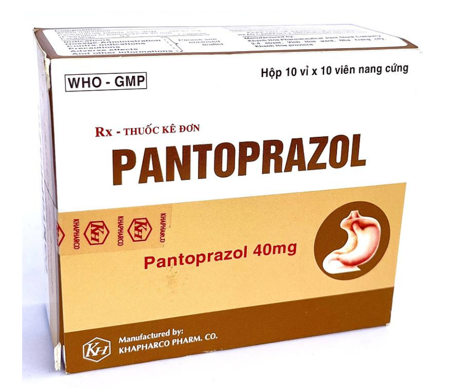 3984. Pantoprazol - (Pantoprazol 40mg) - [Thùng 60 hộp; hộp 10 vỉ; vỉ 10 viên] Khánh Hòa - Việt Nam