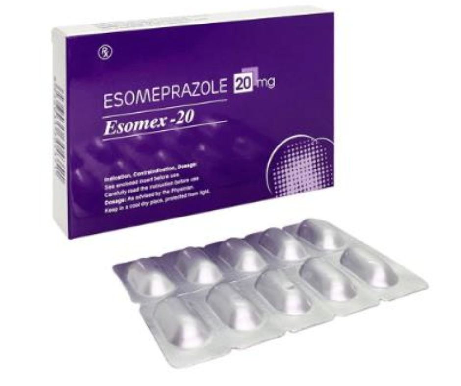 4074. Esomex 20 - (Esomeprazol 20mg) - [Thùng 348 hộp; hộp 2 vỉ; vỉ 10 viên] Nic Pharma - Việt Nam
