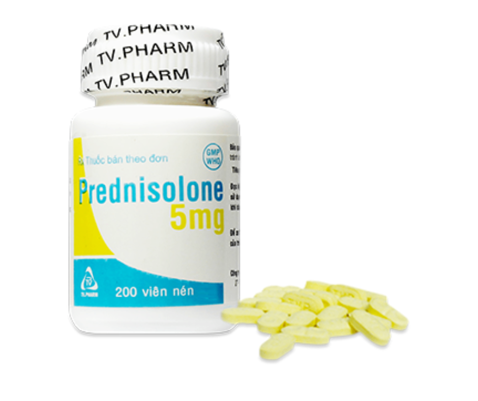 2221. Prednisolone 5Mg - (Prenisolon 5mg) - [Thùng 150 Chai; Chai 200 Viên] Trà Vinh - Việt Nam