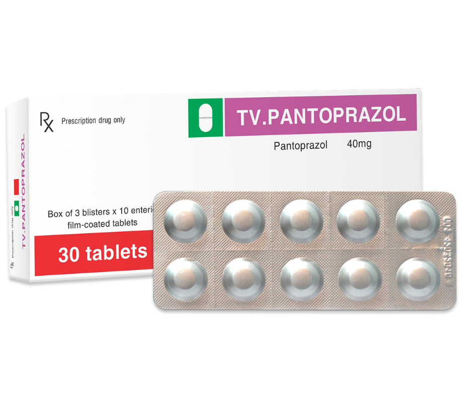 2946. Tv.pantoprazol - (Pantoprazo 40mg) - [Thùng 196 Hộp; Hộp 3 Vỉ; Vỉ 10 Viên] Trà Vinh - Việt Nam