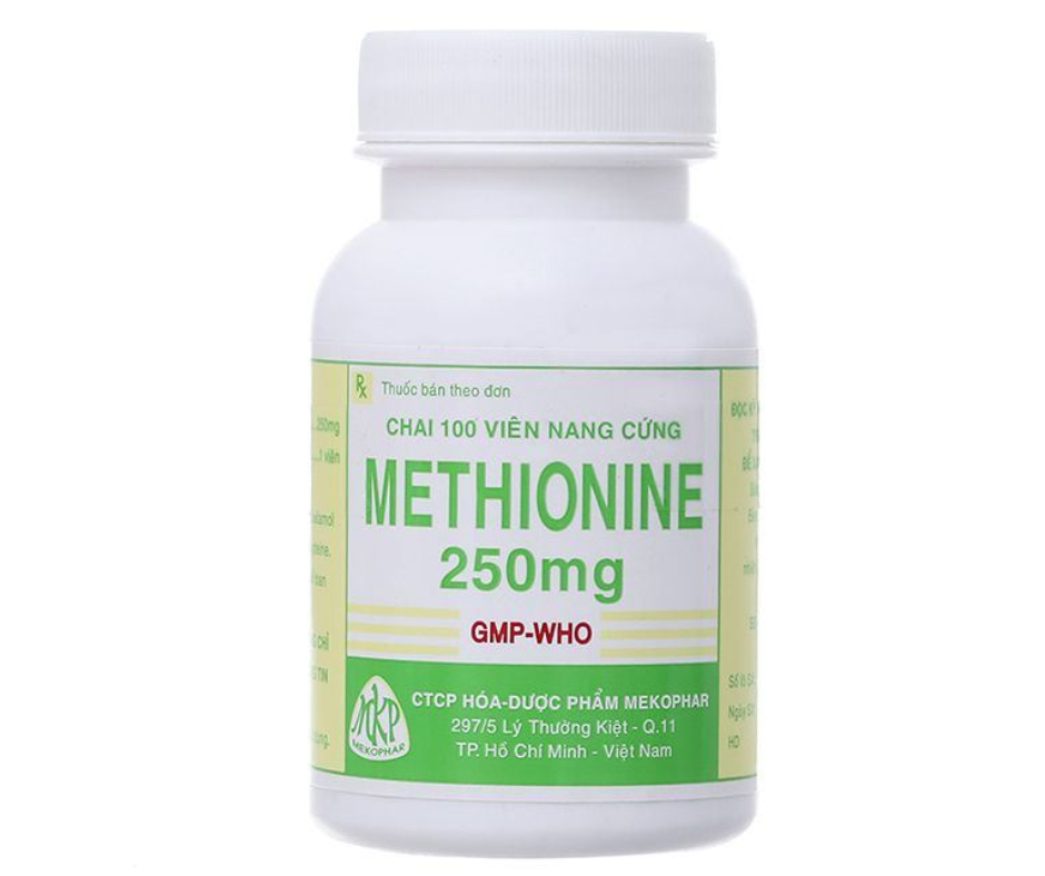 4149. Methionin 250 Vna - (Methionin 250mg) - [Thùng 94 chai; chai 100 viên] Mekophar - Việt Nam